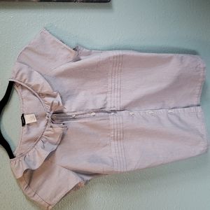 J Crew Cotton Pin Striped Button up Blouse size 4